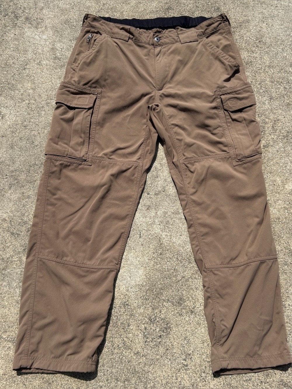 Duluth Trading Co Pants Mens L X 32 Brown Nylon Cargo Outdoor Hiking